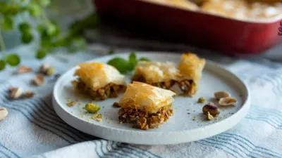 Baklava med apelsin och kanel