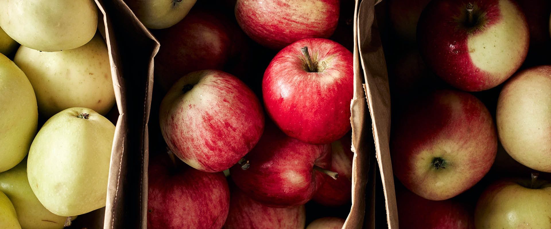 Hur förvarar man äpplen