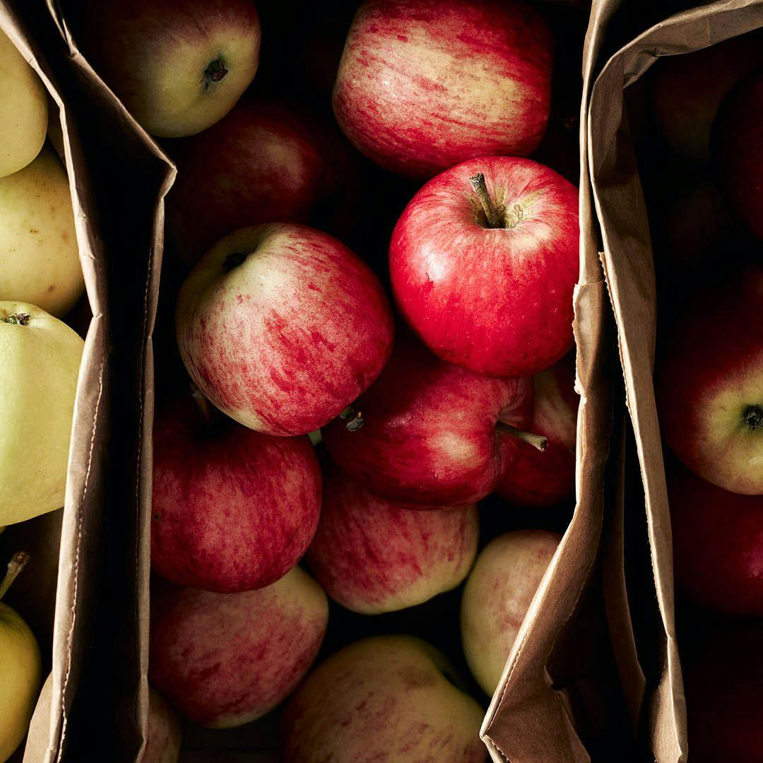 Hur förvarar man äpplen